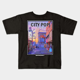 City Pop Vaporwave Aesthetic Kids T-Shirt